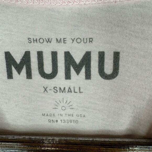 Show Me Your Mumu Women's XS Pink Graphic Tee "Talk to the Palm" - Picture 6 of 9